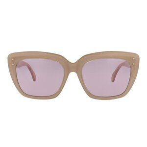 Alaia Womens Square/Rectangle Nude Nude Violet Fashion Designer Eyewear
